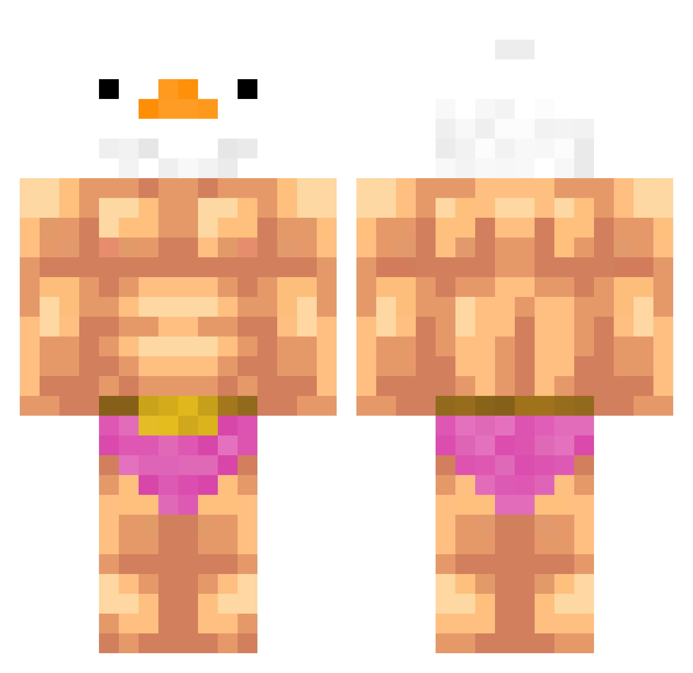 ppslayer2 Minecraft skin, front and back view