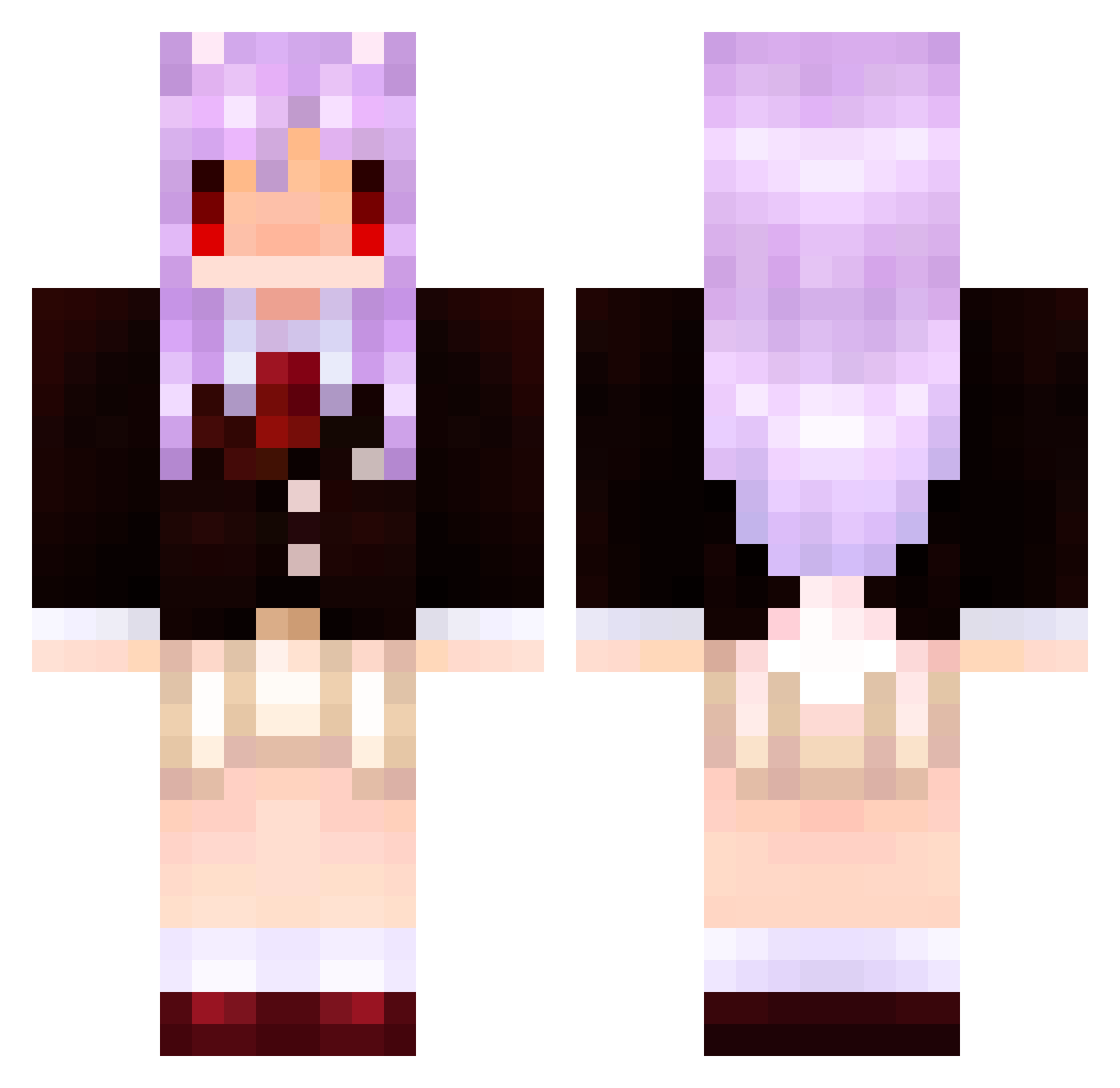 strawberry151041 Minecraft skin, front and back view