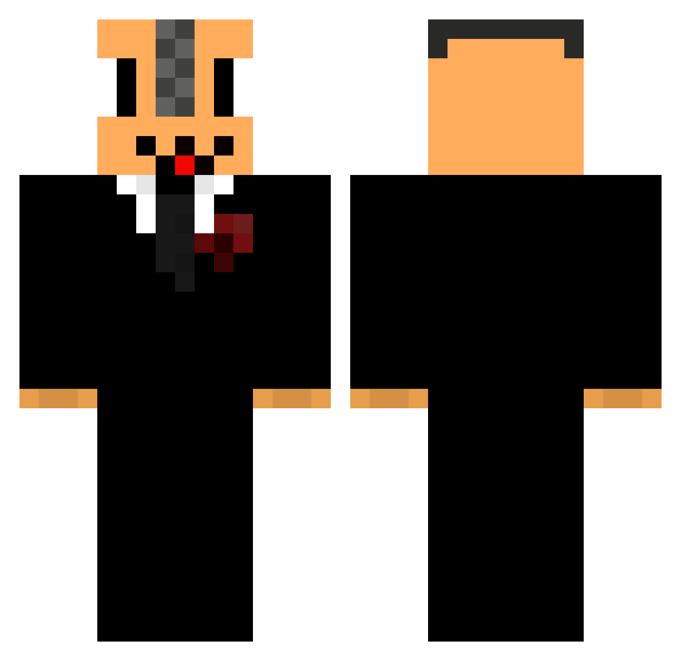 fette_warze Minecraft skin, front and back view