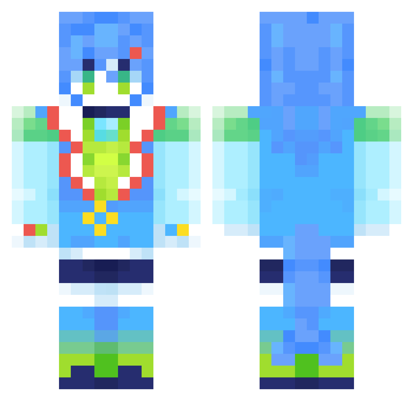 Veyvex_ Minecraft skin, front and back view