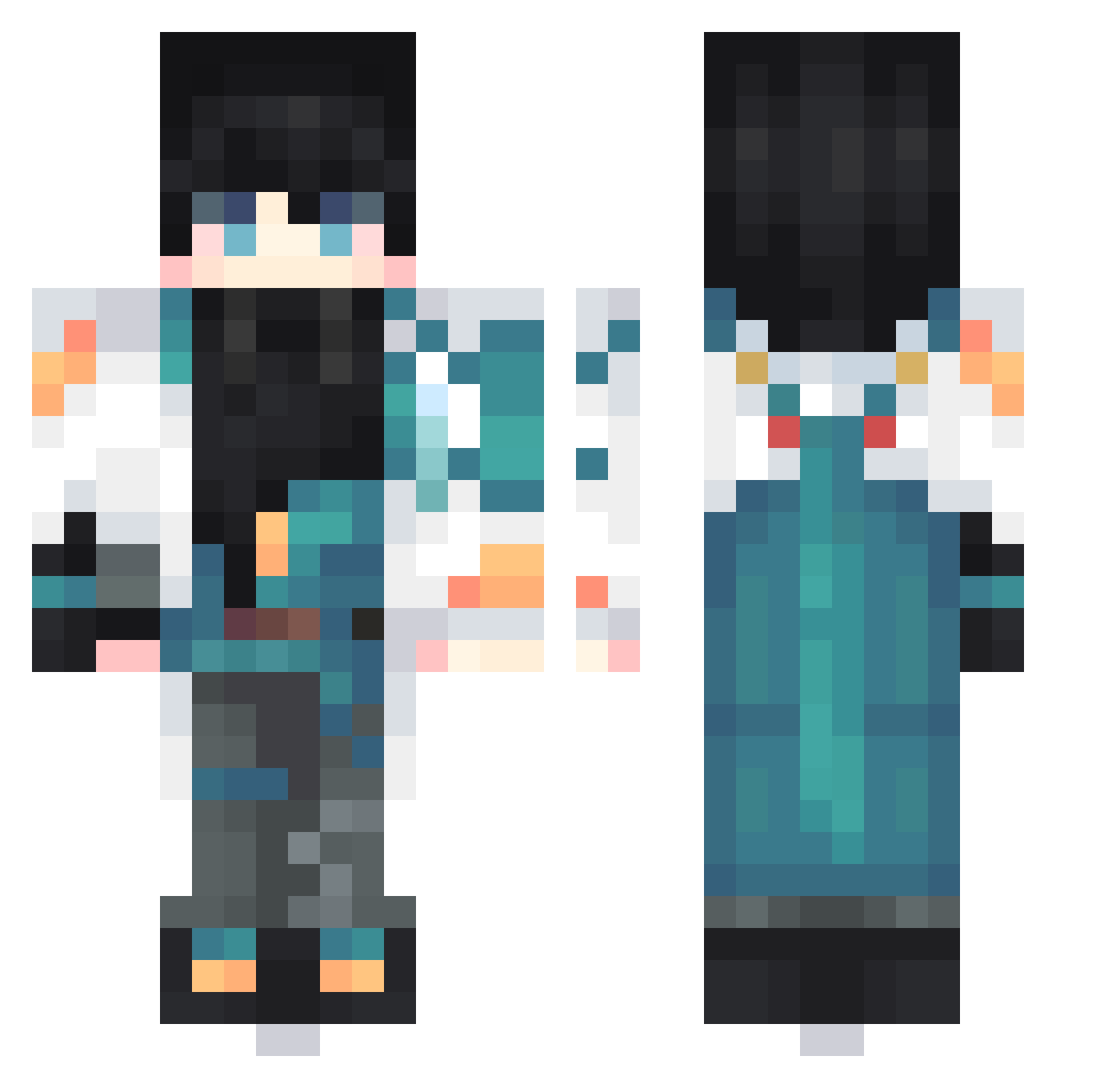 LuisitoFer0709 Minecraft skin, front and back view