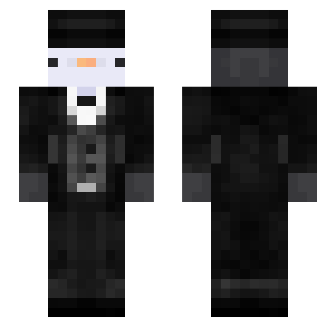 sDavidLv_ Minecraft skin, front and back view