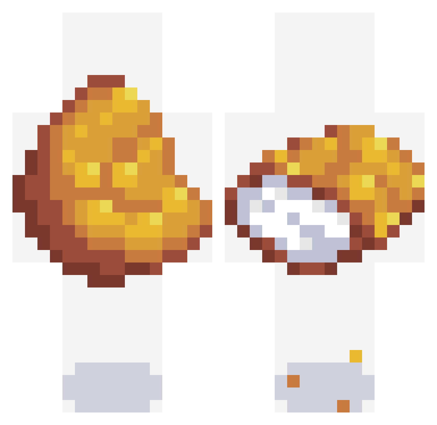 24Houres Minecraft skin, front and back view