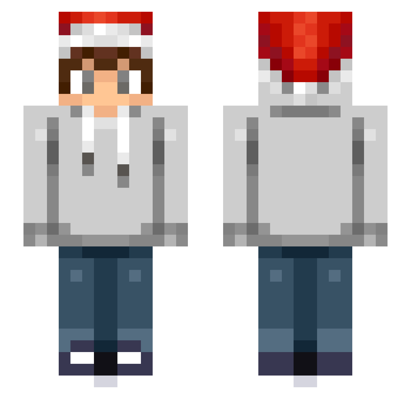 Ego_YT Minecraft skin, front and back view
