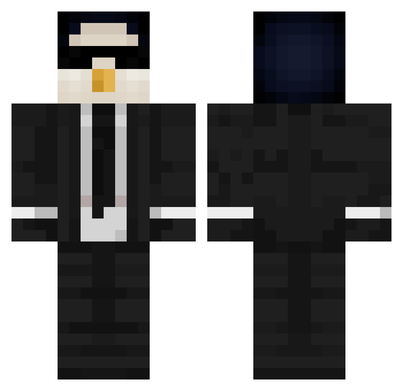 Sqeezy_ Minecraft skin, front and back view
