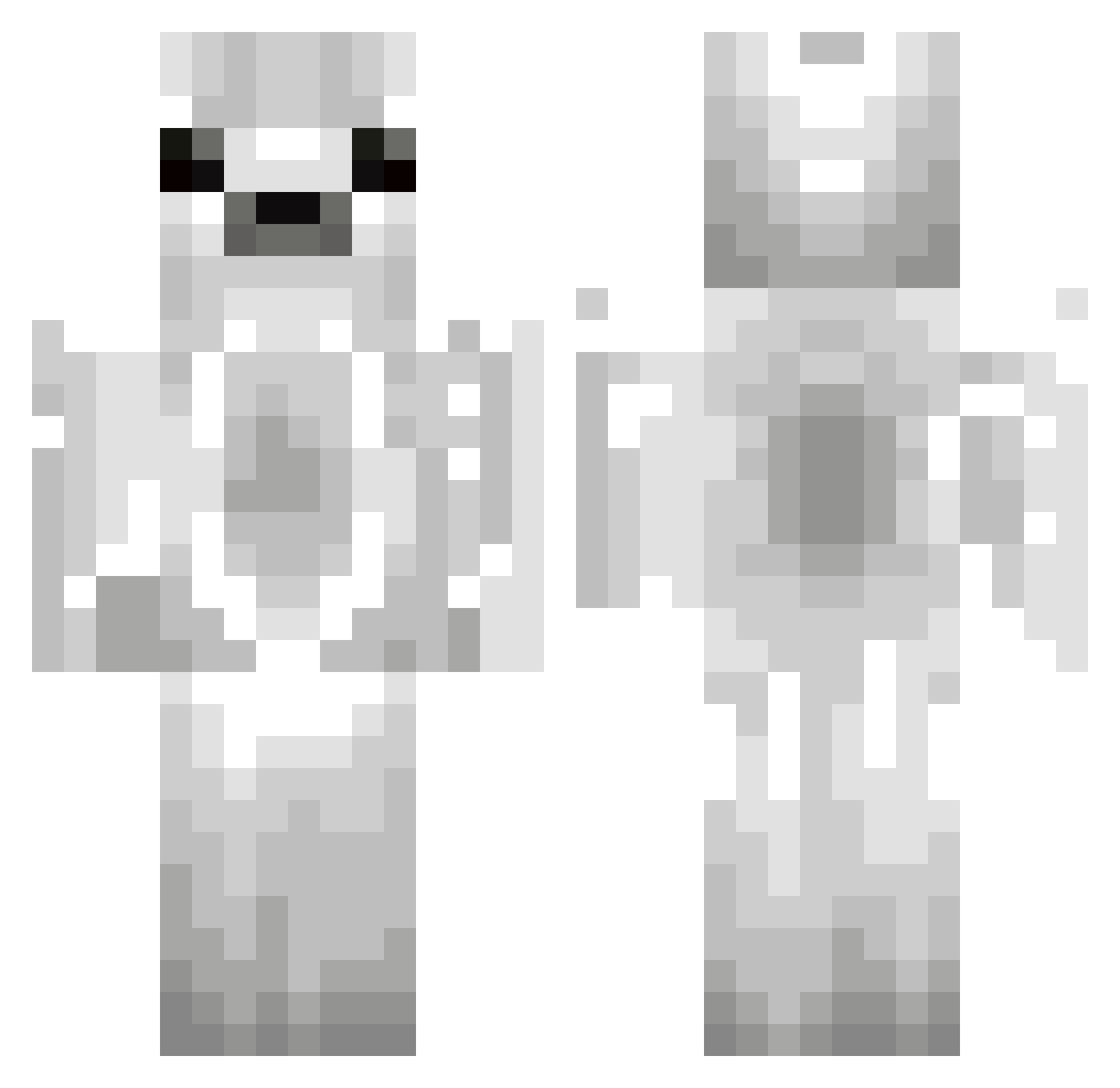 Judeyyyy Minecraft skin, front and back view