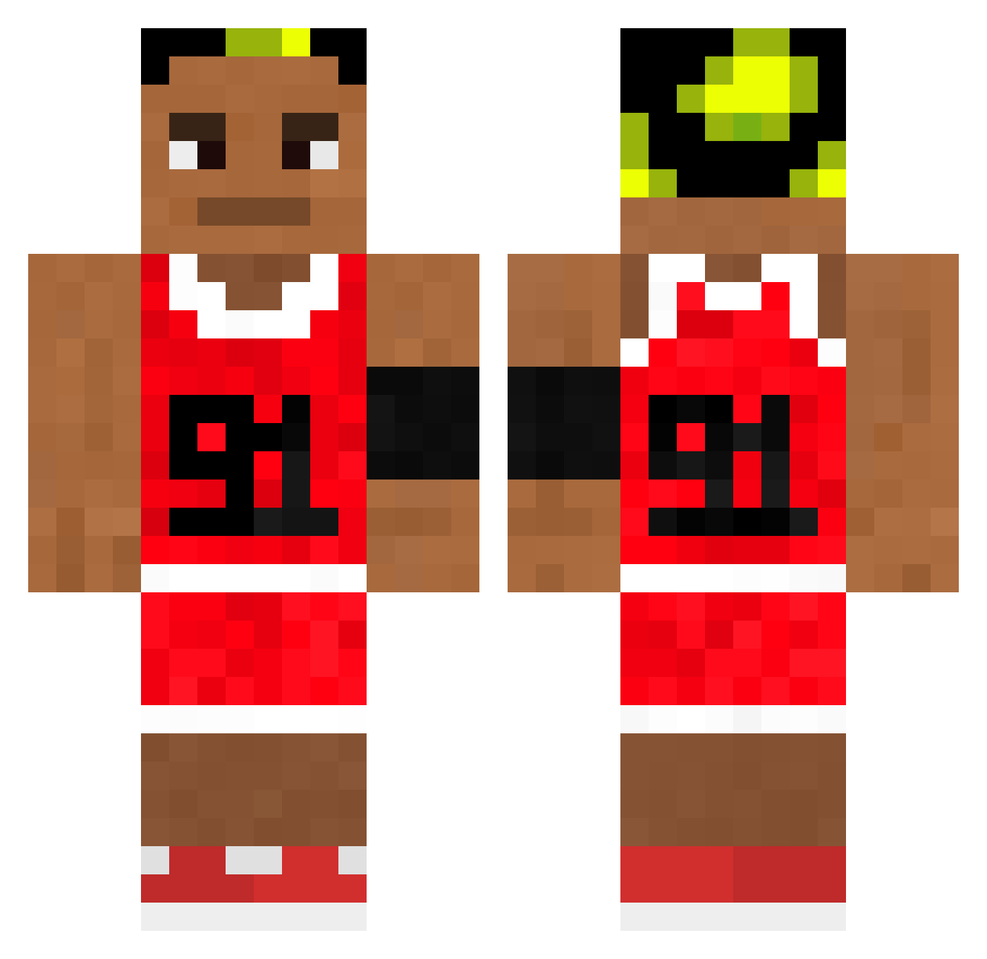 MitchellMS Minecraft skin, front and back view