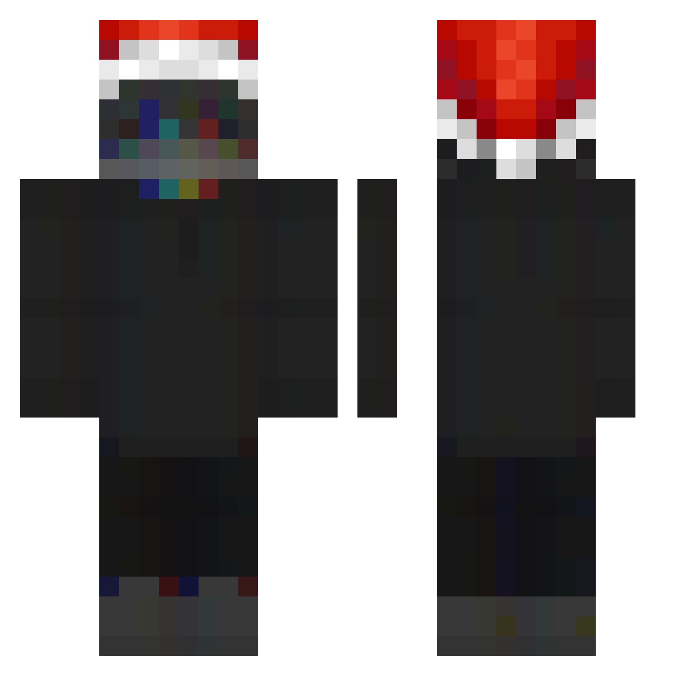 ResfieL Minecraft skin, front and back view