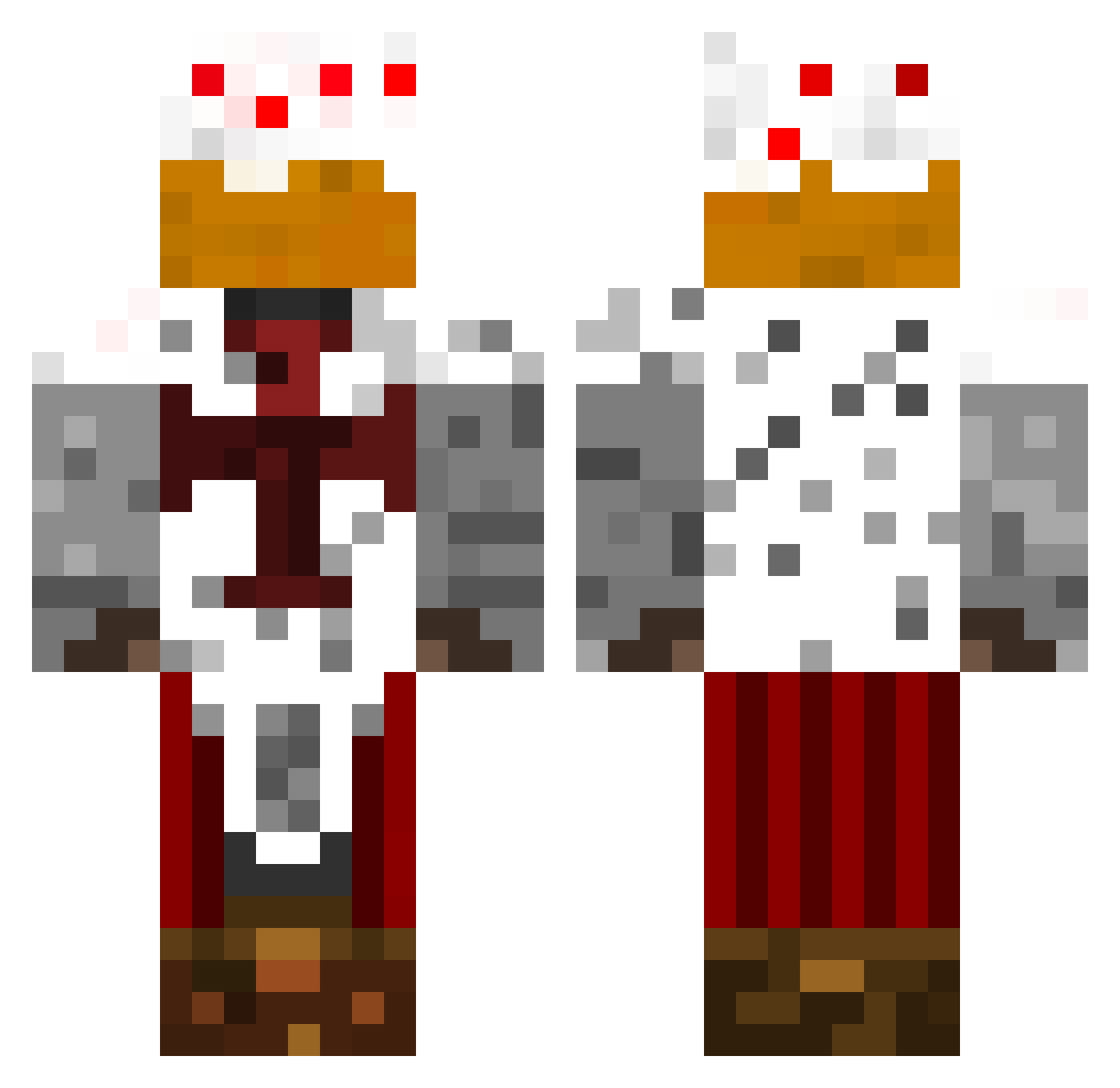 venediktos125 Minecraft skin, front and back view