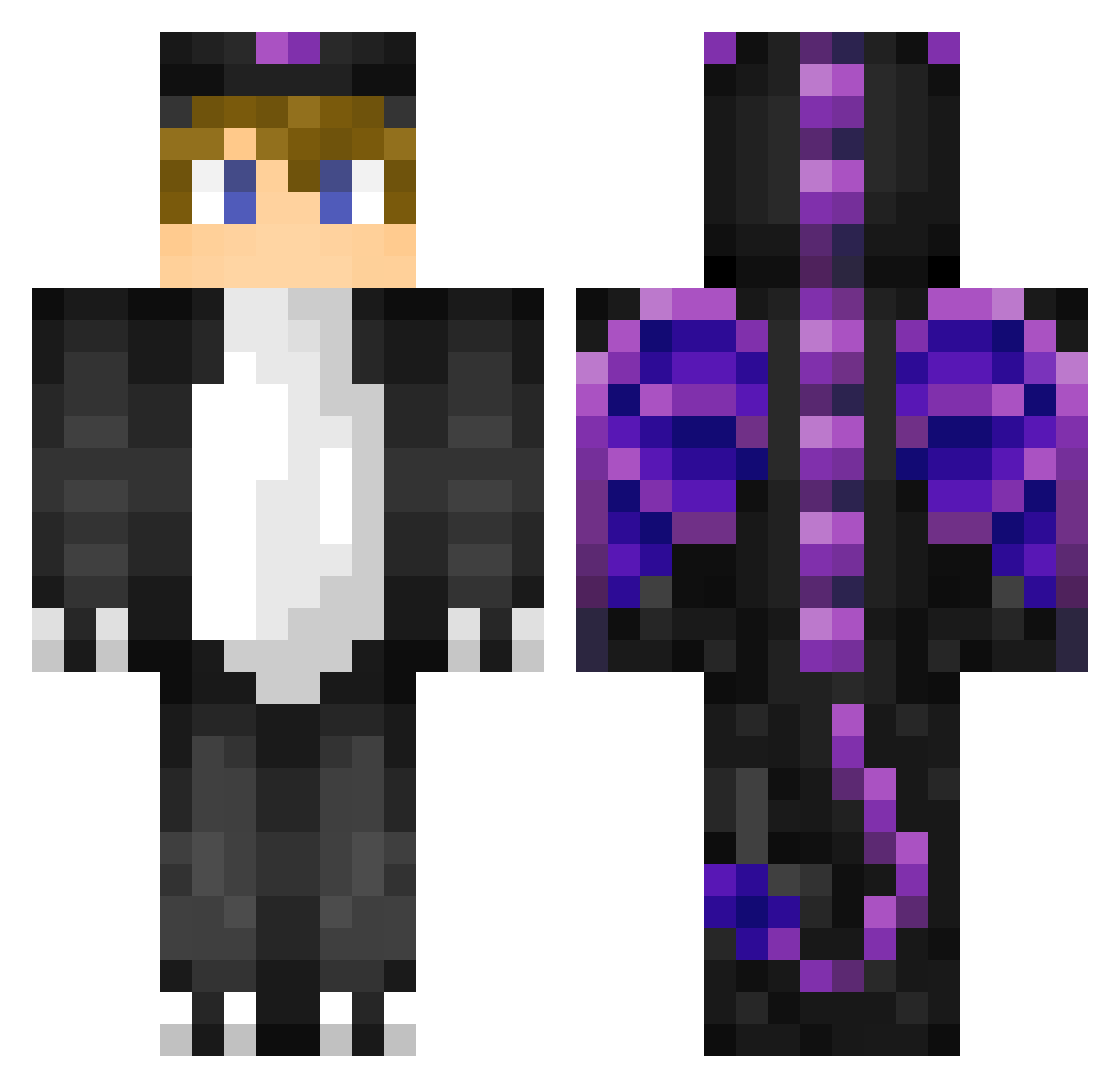 ThornND Minecraft skin, front and back view