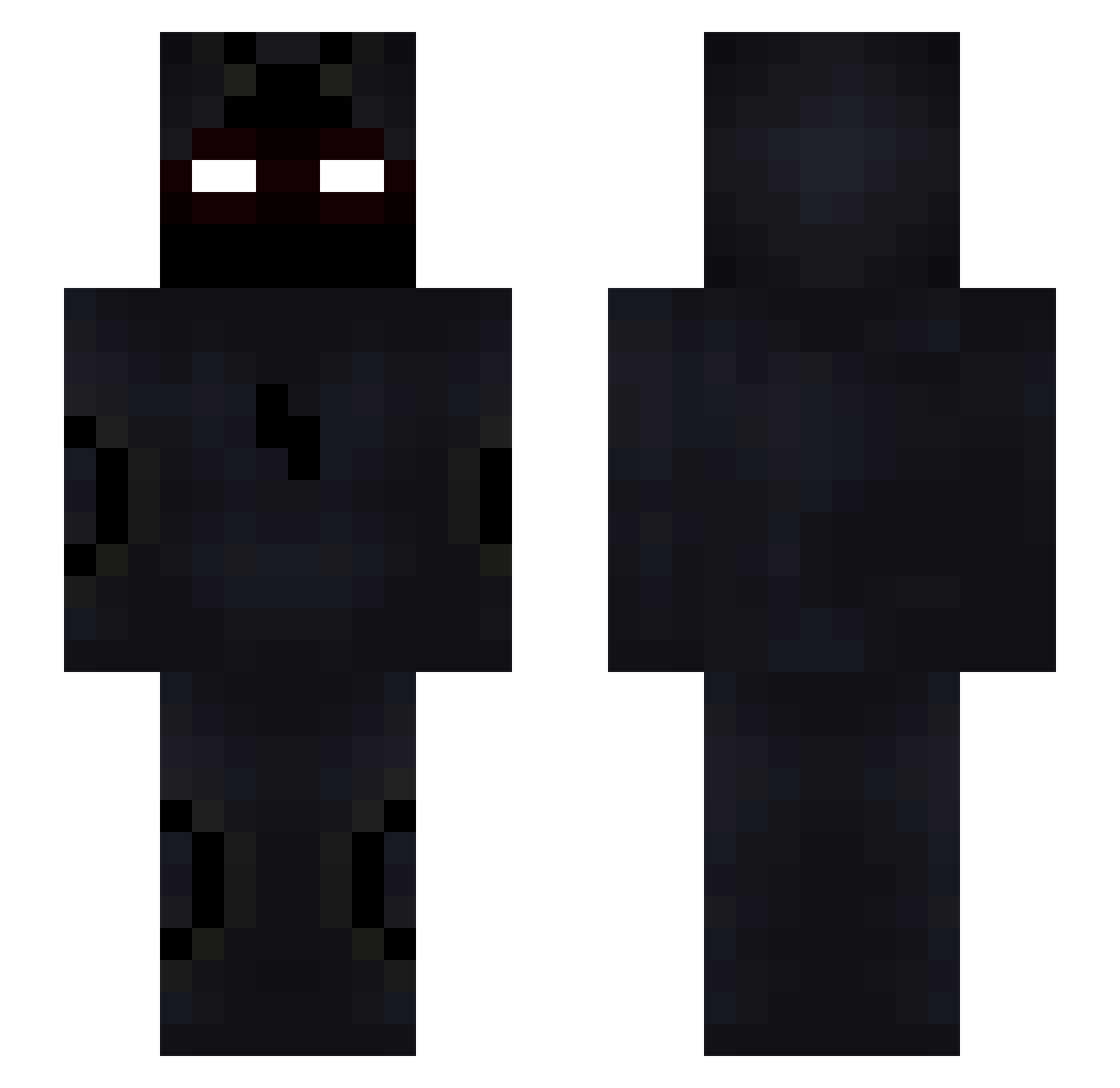 rqlx Minecraft skin, front and back view