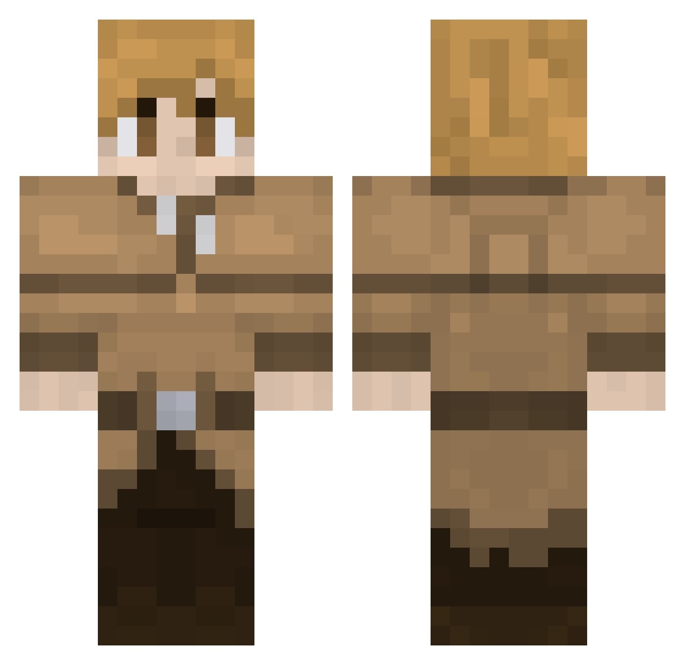 EchoVortex_ Minecraft skin, front and back view