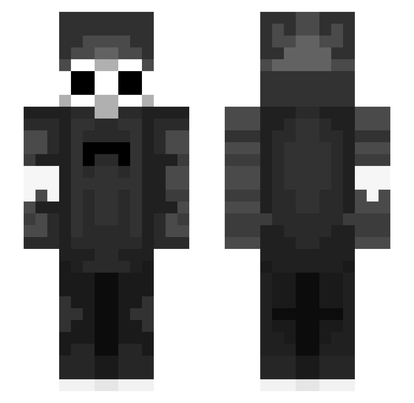 dandylion26 Minecraft skin, front and back view