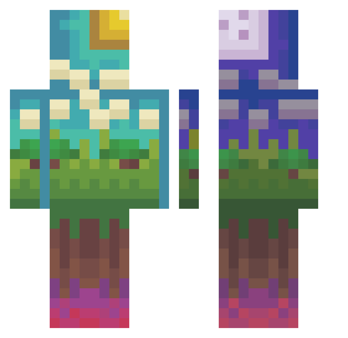 lukas_1h Minecraft skin, front and back view