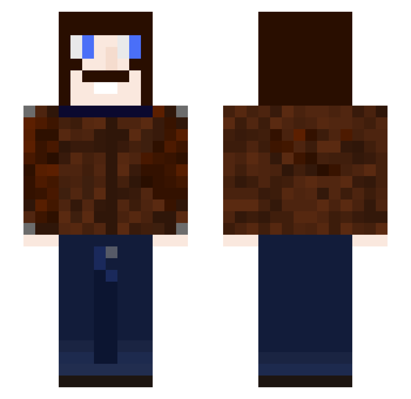 Mr_Autumn Minecraft skin, front and back view