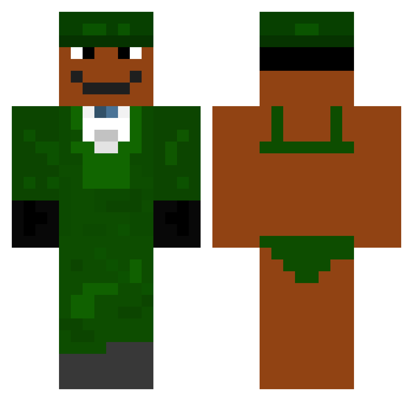 So_Bebri42 Minecraft skin, front and back view