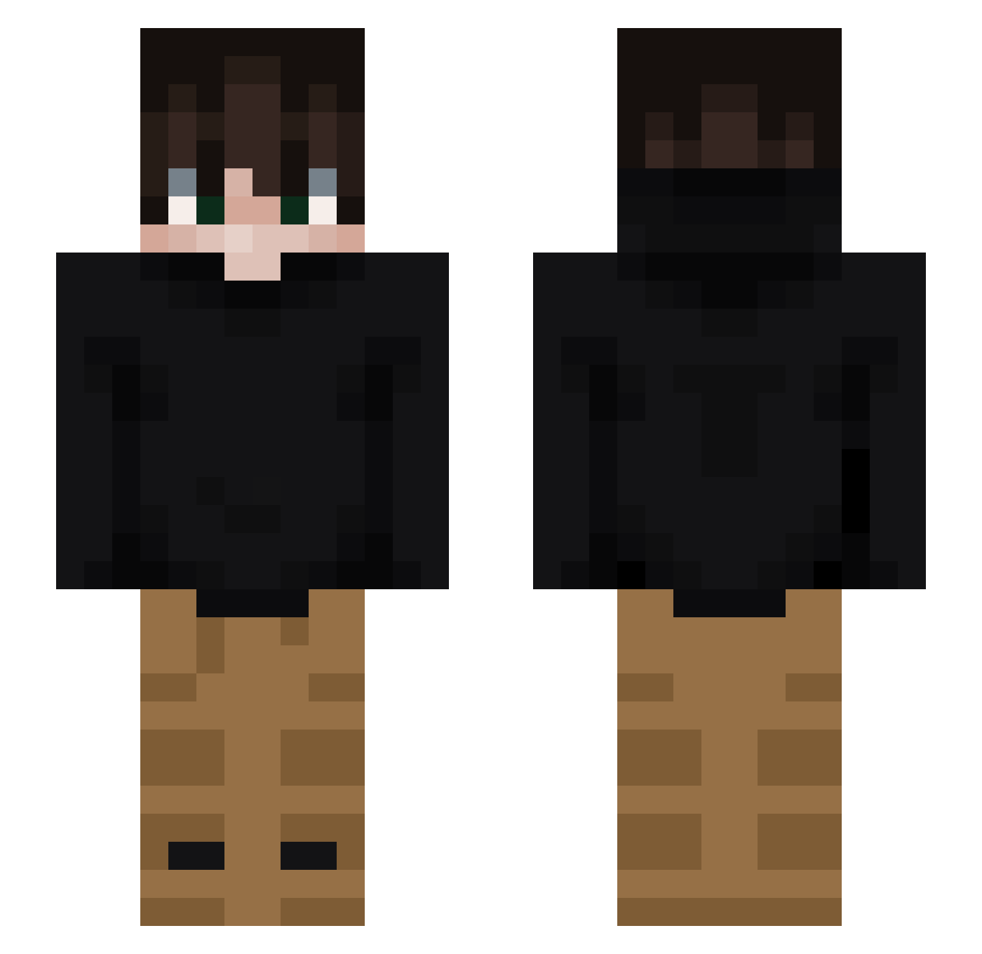 toksy999_ Minecraft skin, front and back view
