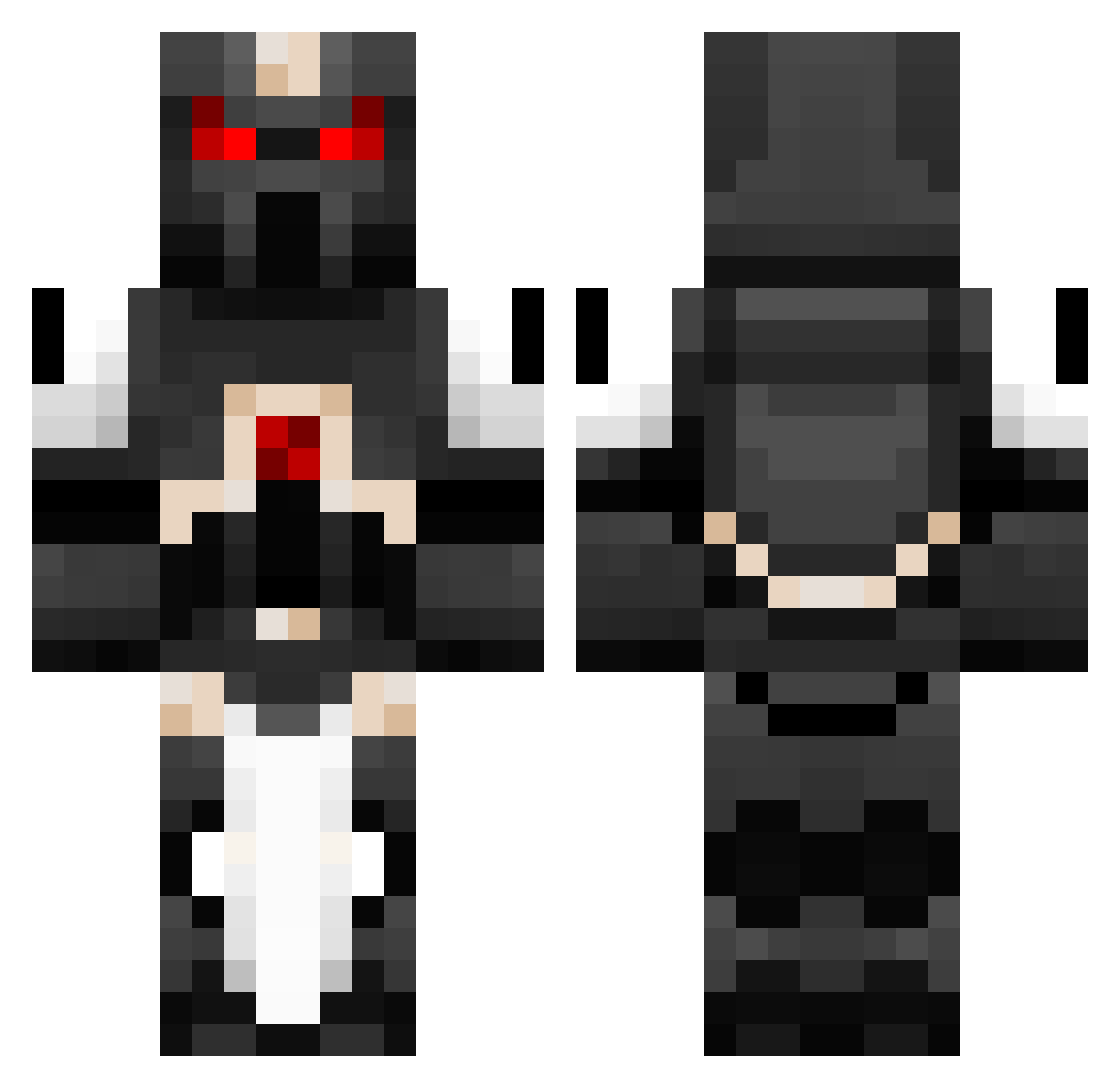 Stfnatus Minecraft skin, front and back view