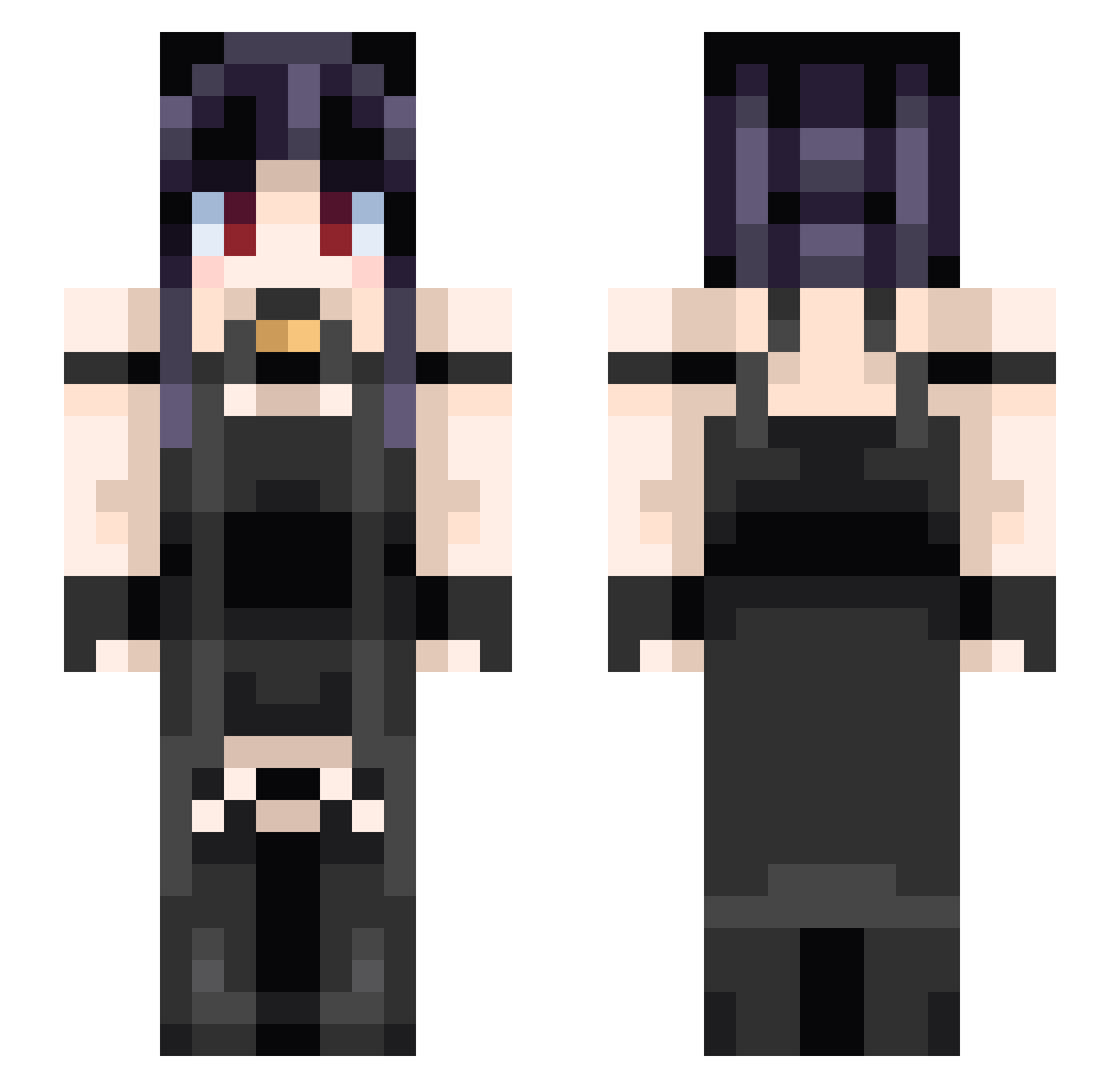 kollertt_Cool Minecraft skin, front and back view