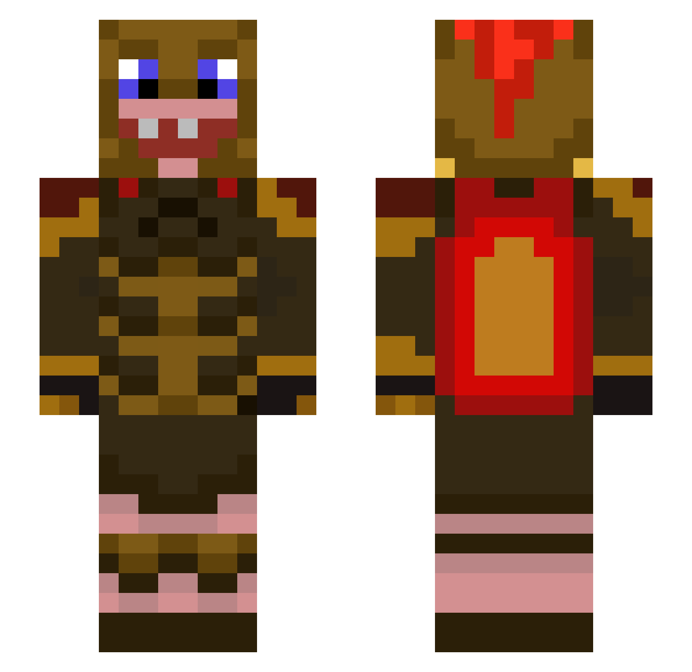 fripouilleu Minecraft skin, front and back view