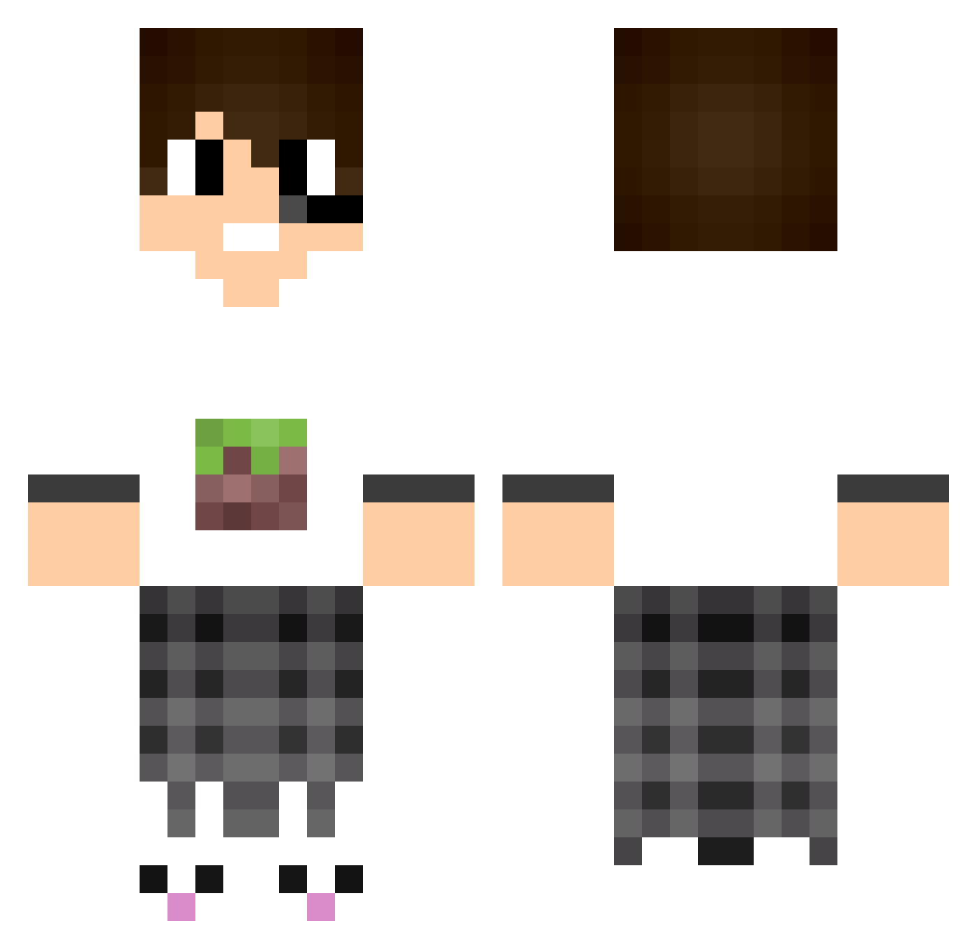 lasertag420 Minecraft skin, front and back view