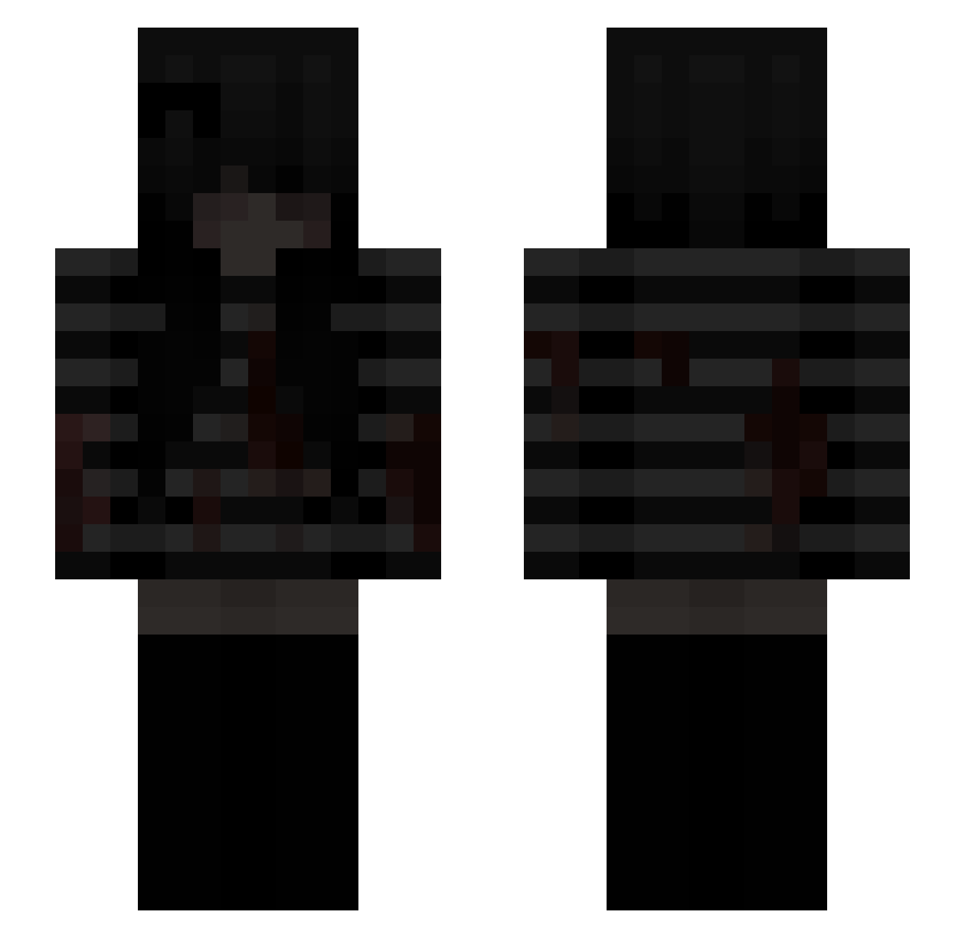 Just_Artemis Minecraft skin, front and back view