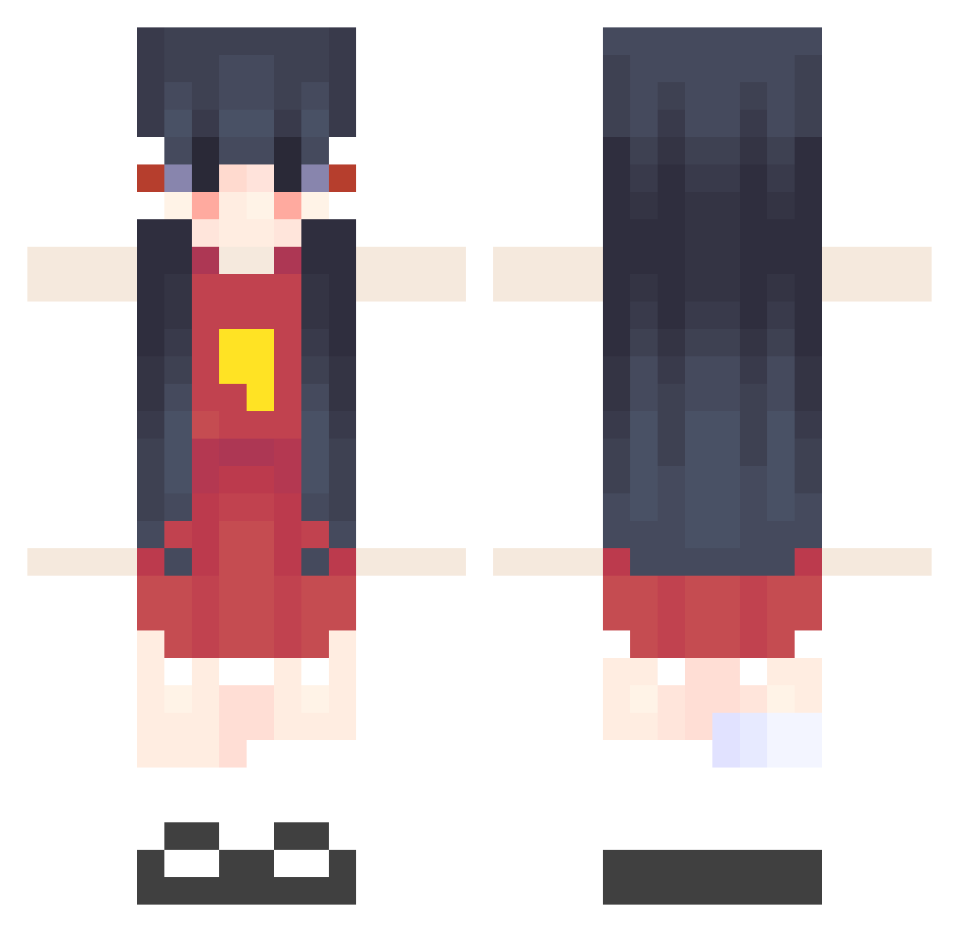 splatoon_god Minecraft skin, front and back view