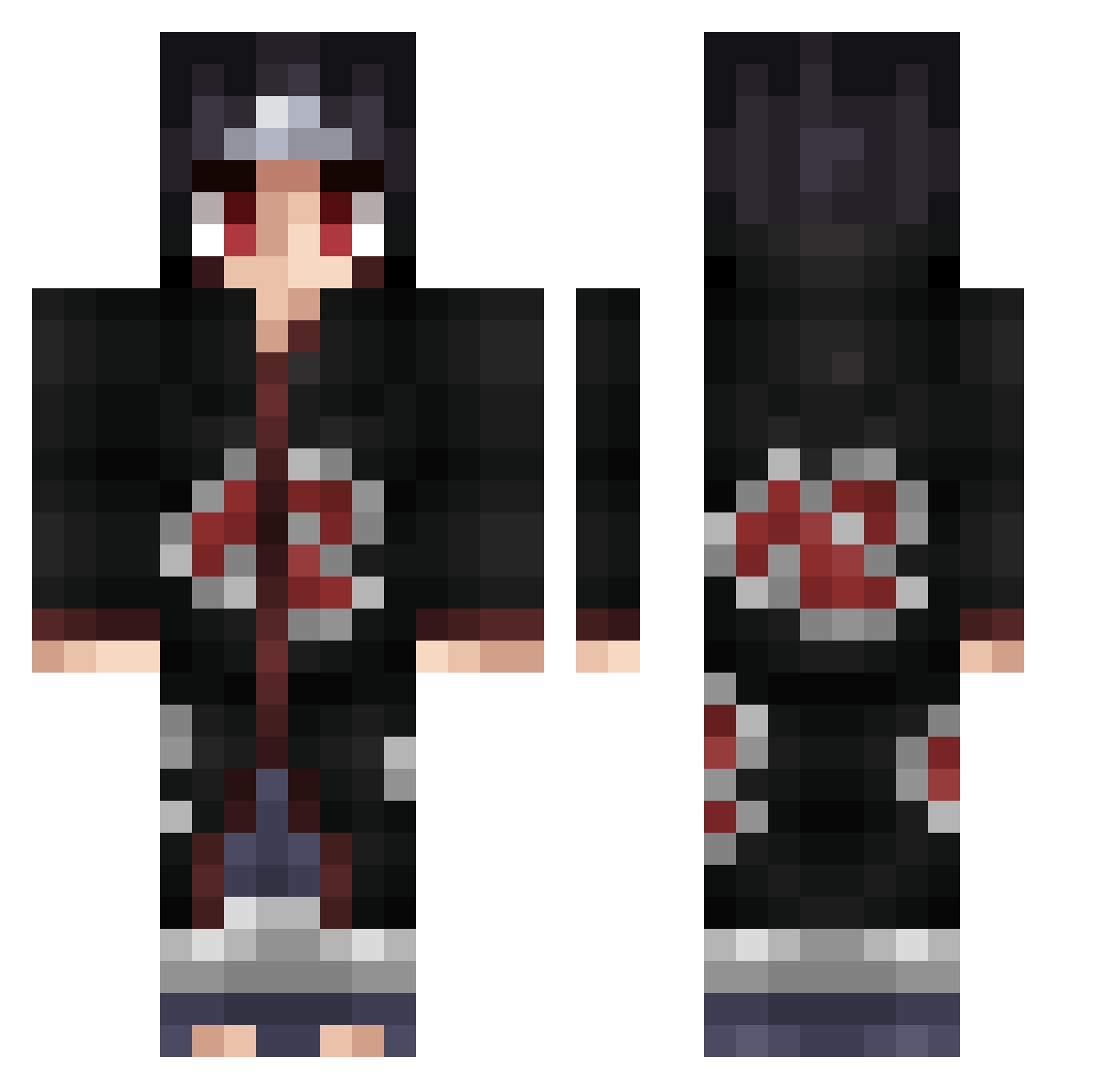 clemente1230 Minecraft skin, front and back view