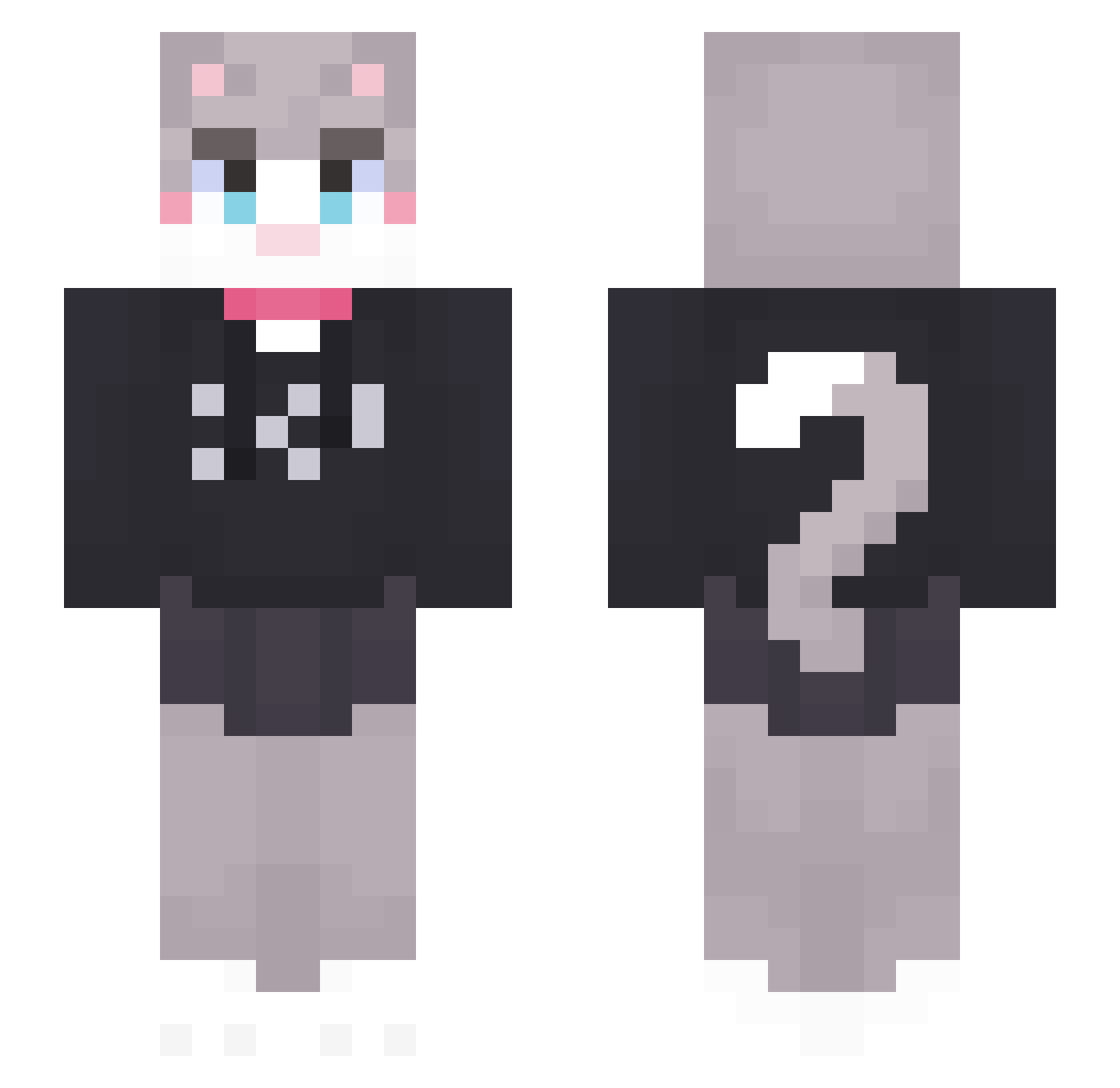 Doodlenoodle16 Minecraft skin, front and back view
