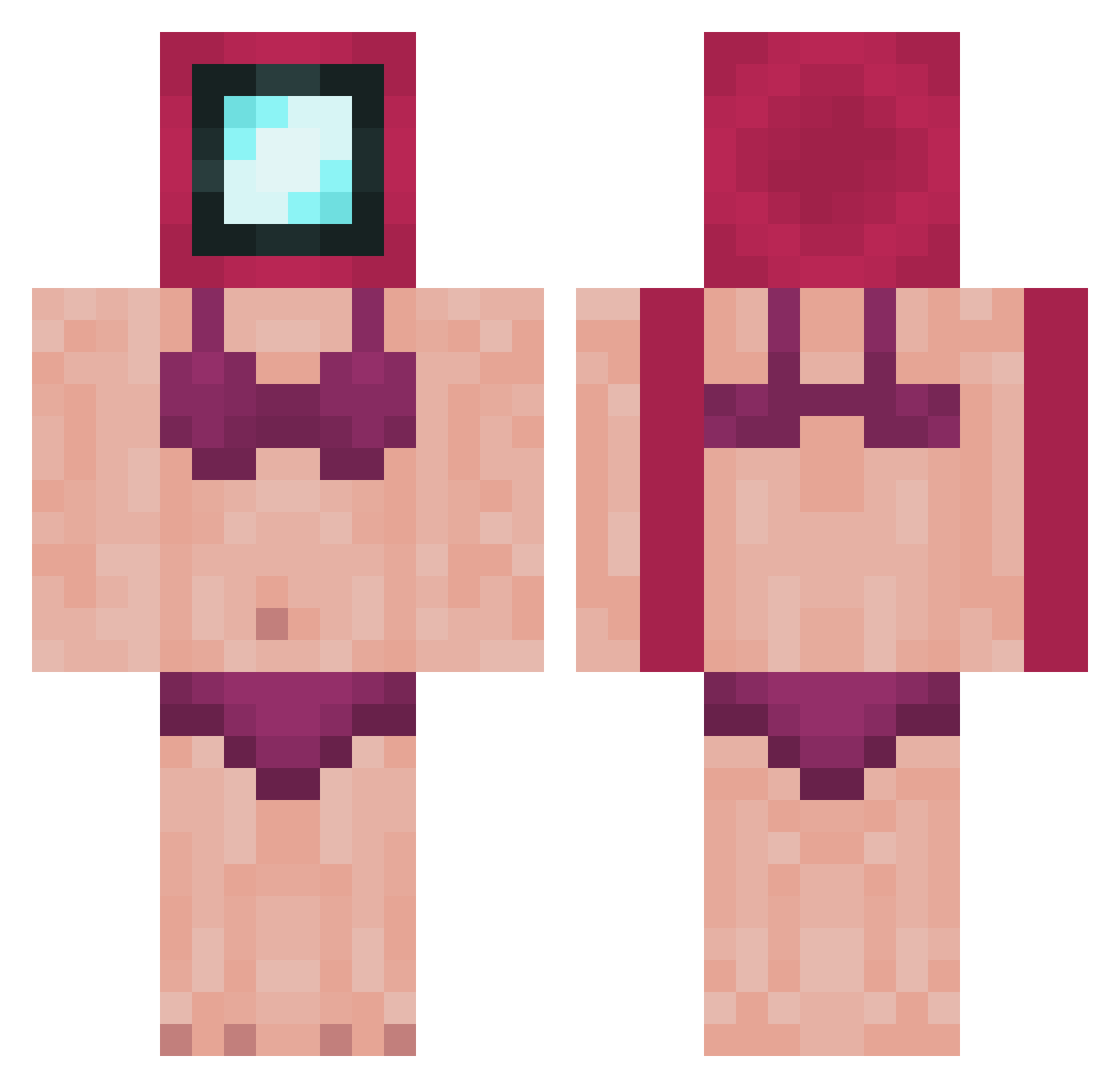soggynuts2 Minecraft skin, front and back view