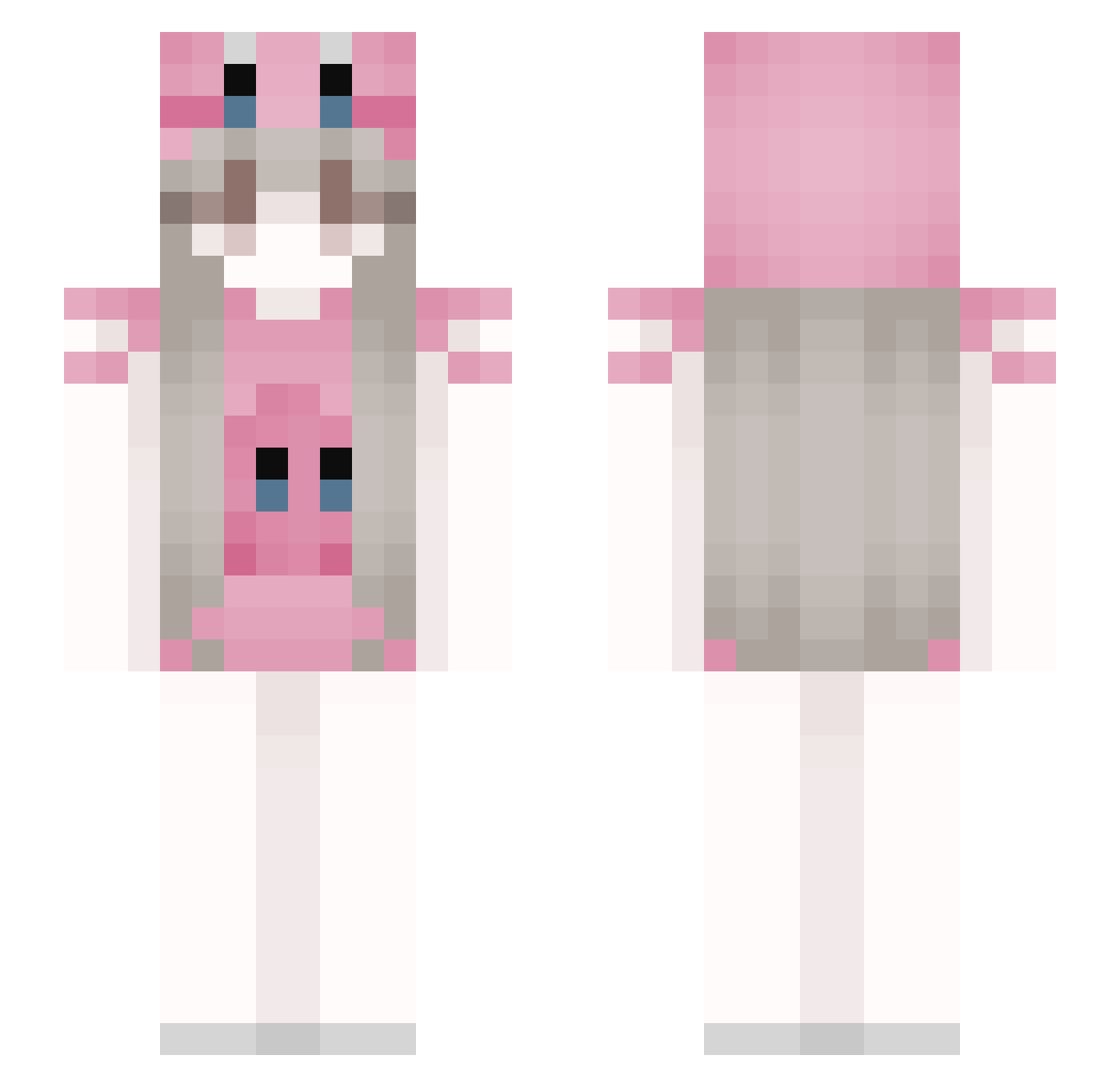 Khandiz Minecraft skin, front and back view