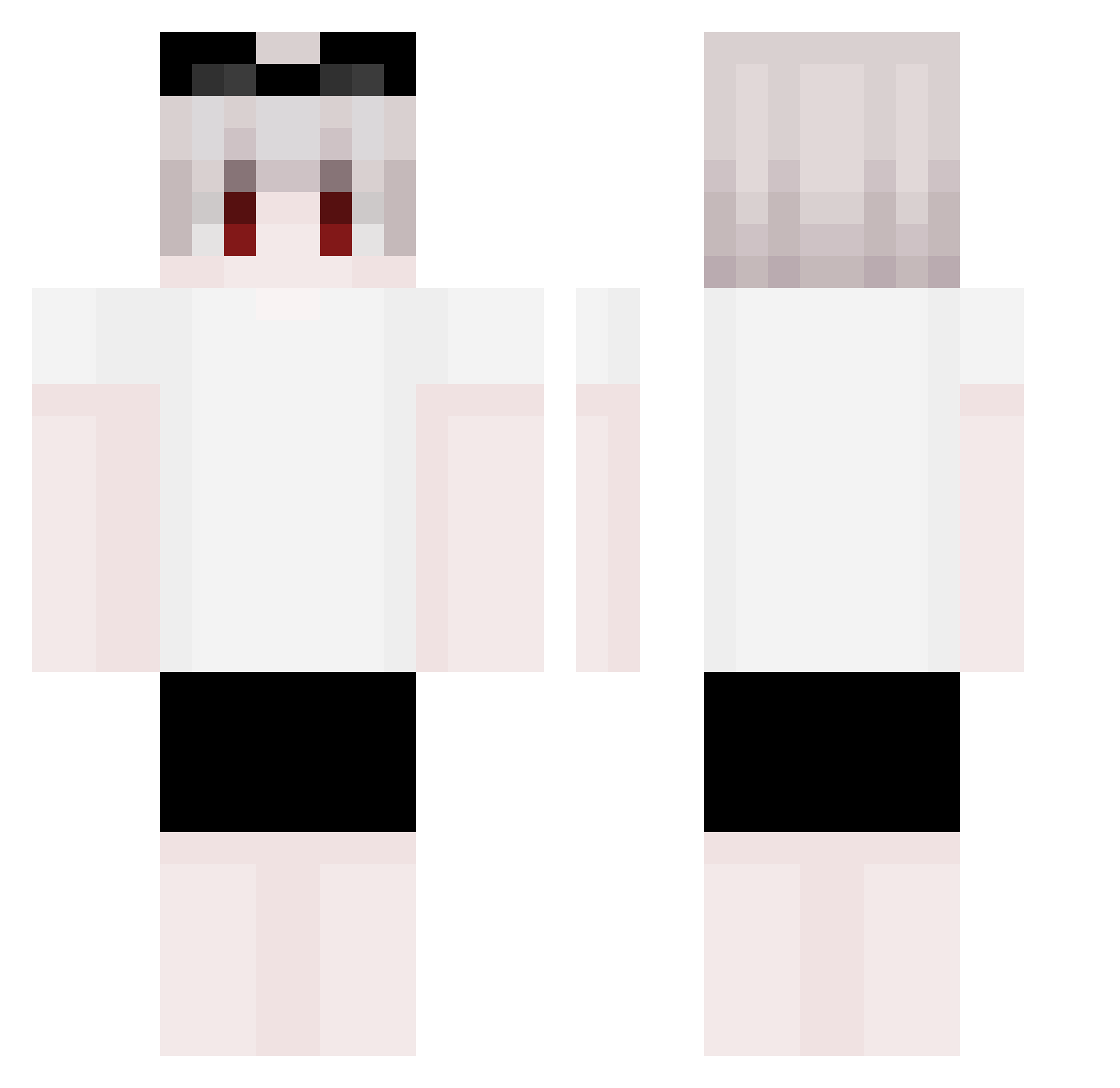 xuejincheng Minecraft skin, front and back view
