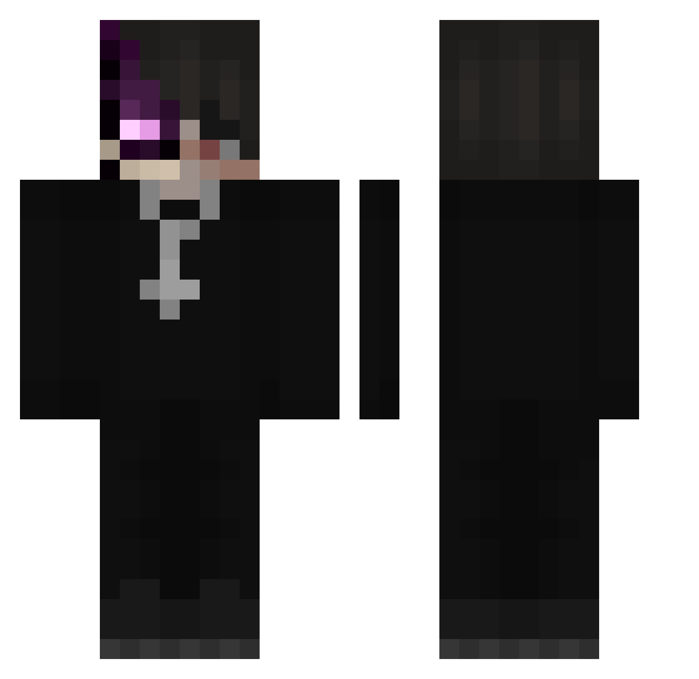 coacrnicerak Minecraft skin, front and back view