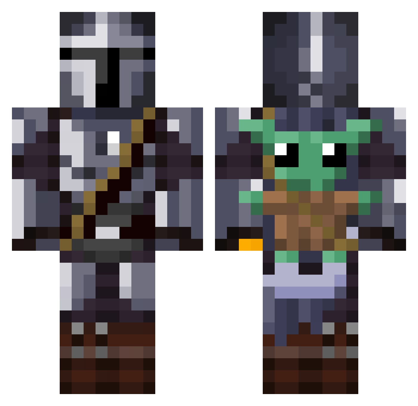 armandogallesc Minecraft skin, front and back view