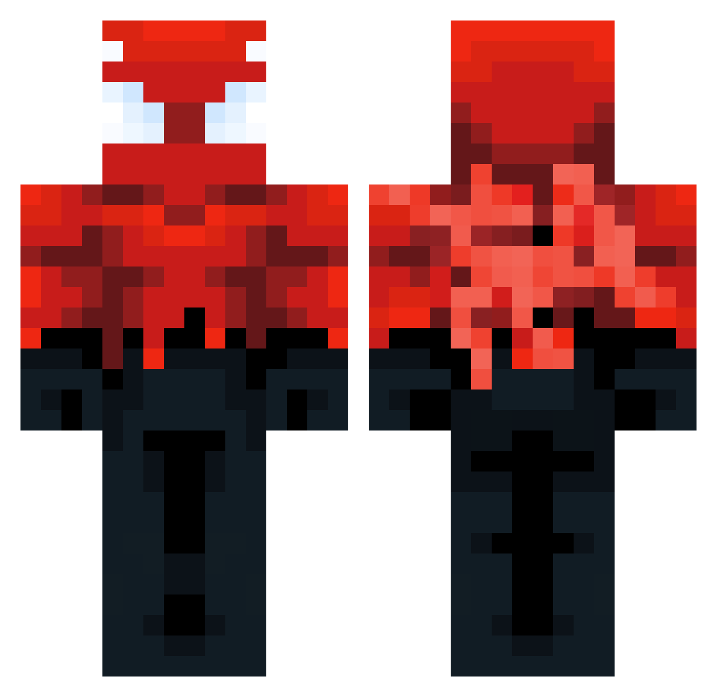 DarkSoldier420 Minecraft skin, front and back view