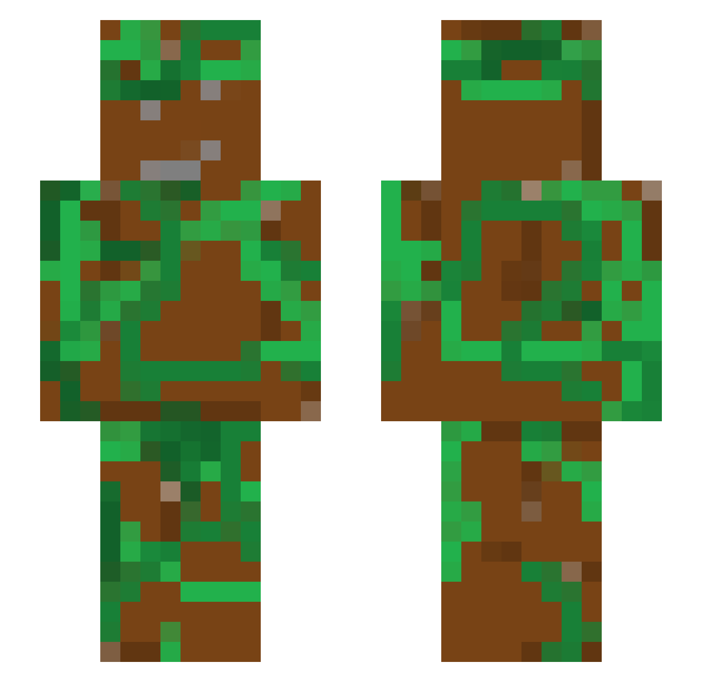 Austinian09 Minecraft skin, front and back view