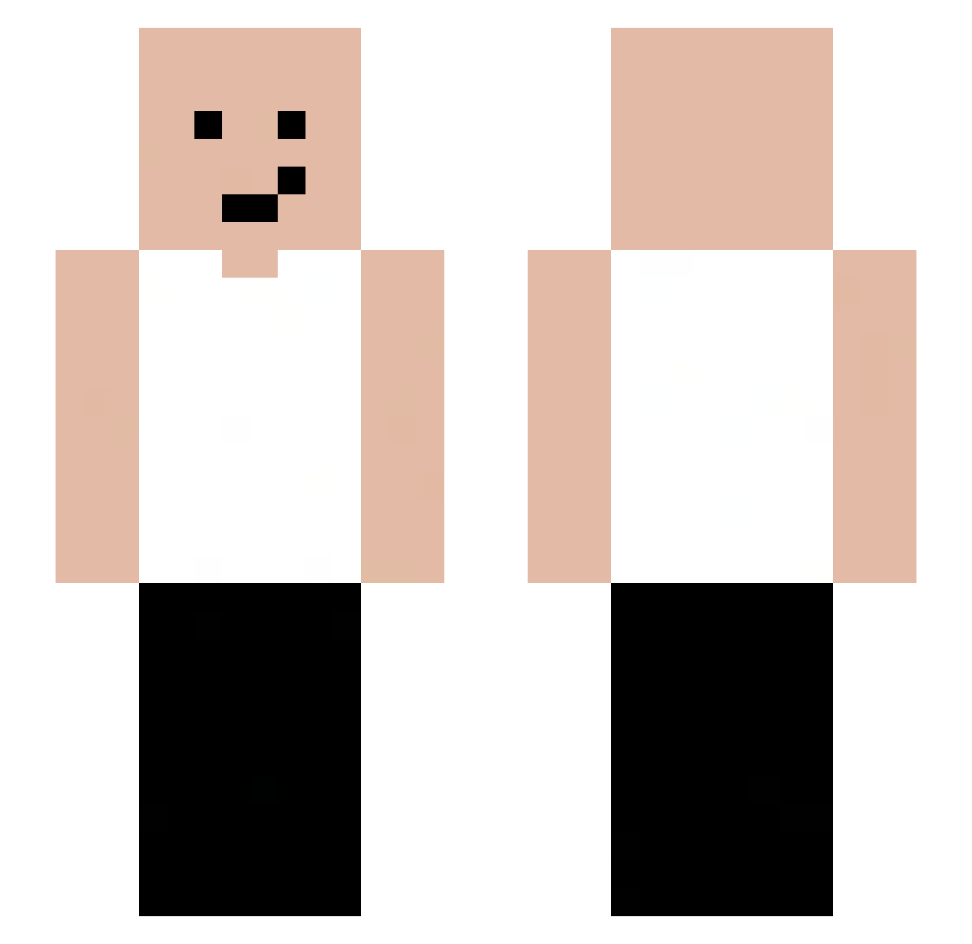 vtorjj Minecraft skin, front and back view