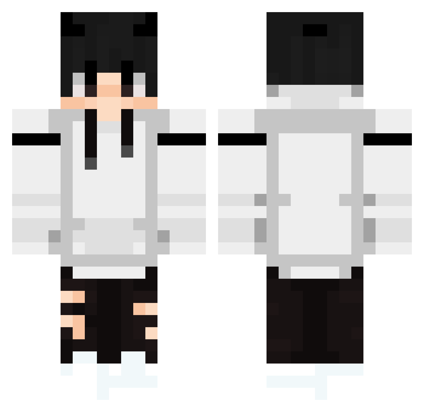 XxArdaSxX Minecraft skin, front and back view