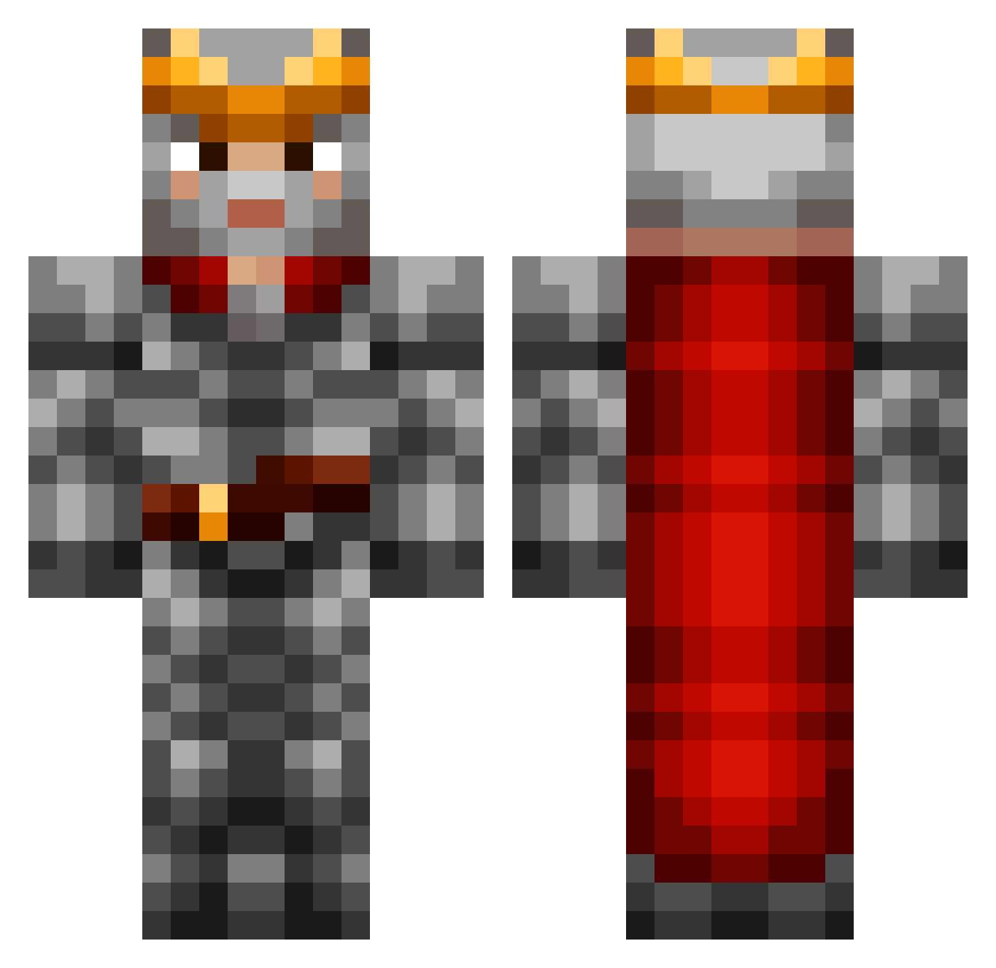 morinaime Minecraft skin, front and back view