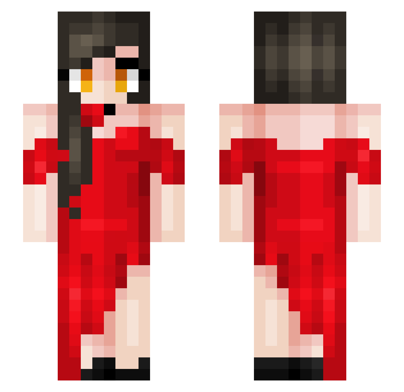 Teller_of_Lies Minecraft skin, front and back view