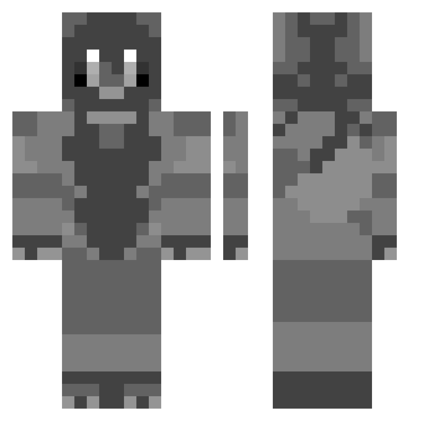 some1somwhere Minecraft skin, front and back view