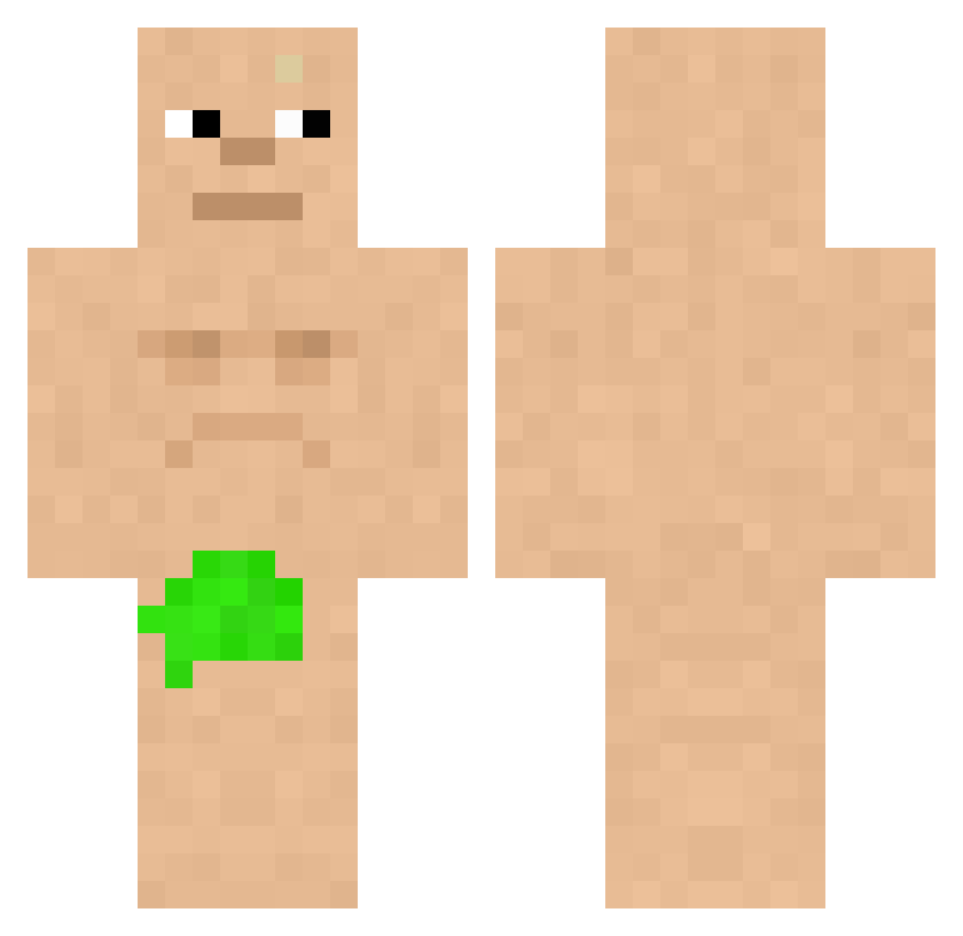 Masaki5501 Minecraft skin, front and back view
