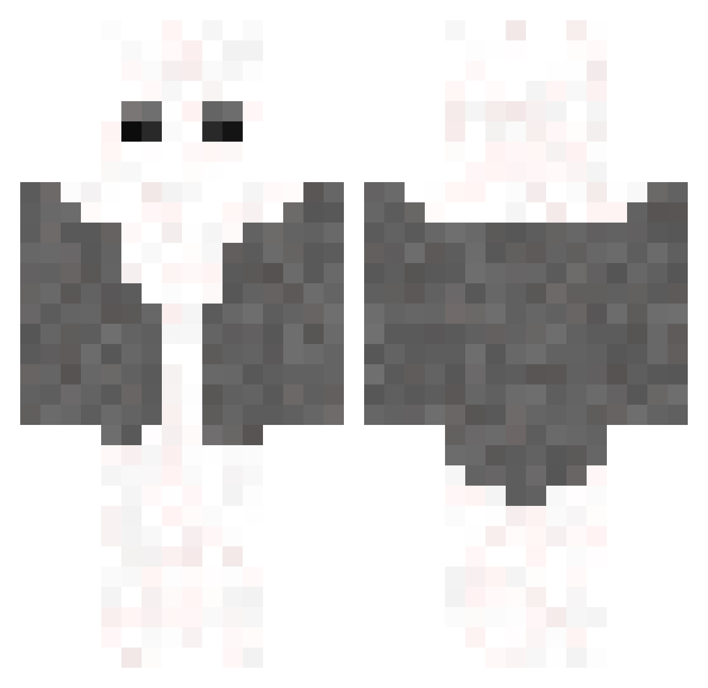 wnoel10 Minecraft skin, front and back view
