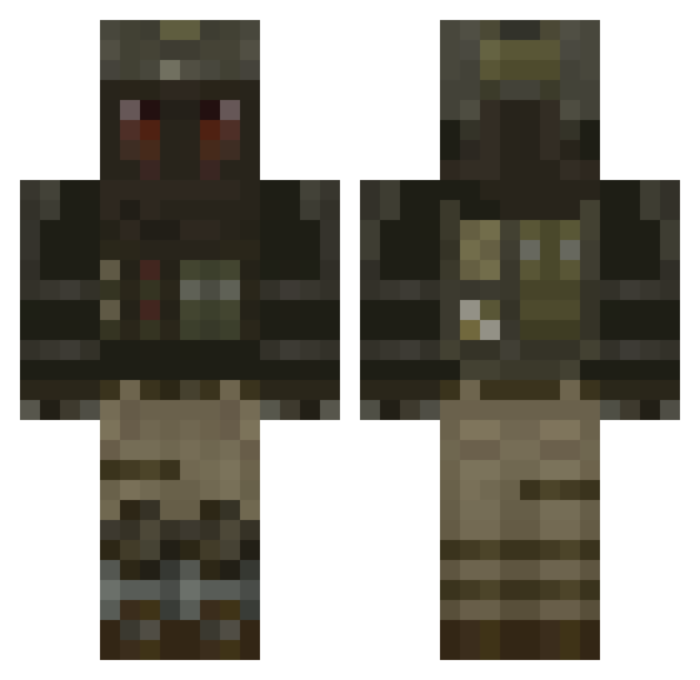 captain_sof Minecraft skin, front and back view