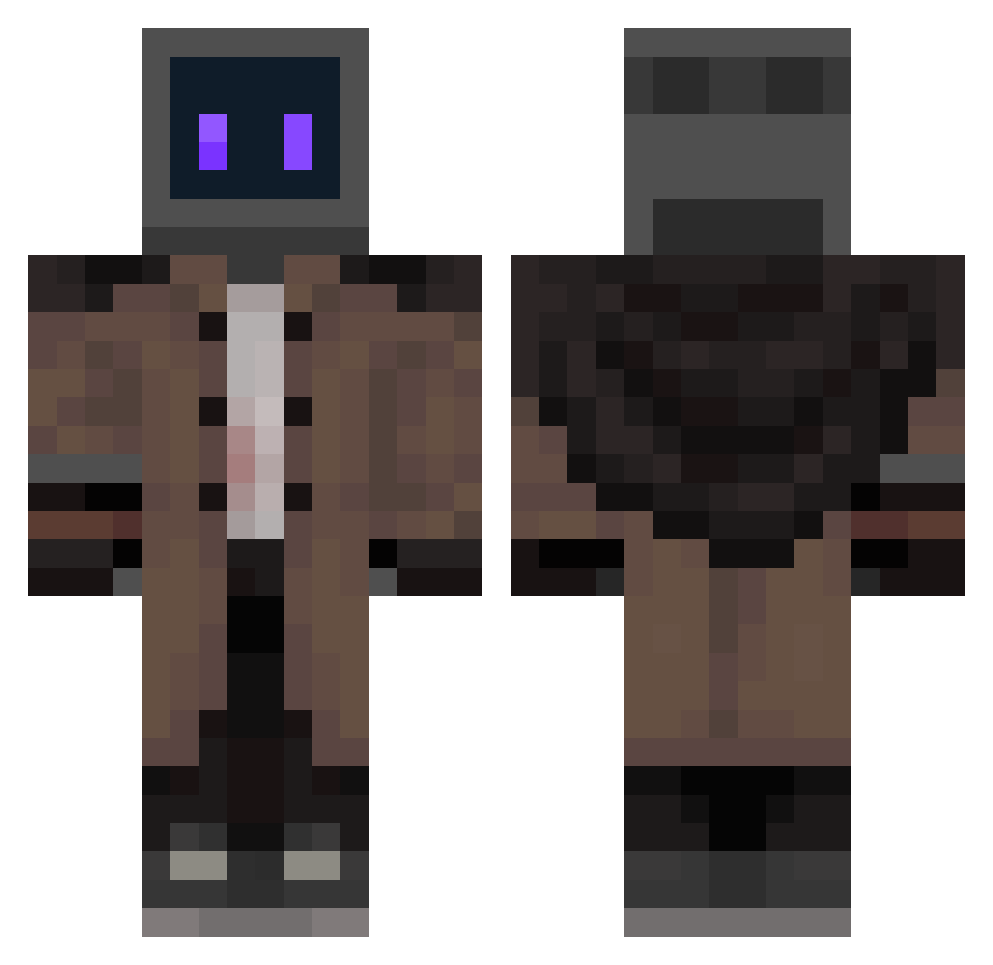 Syawi Minecraft skin, front and back view