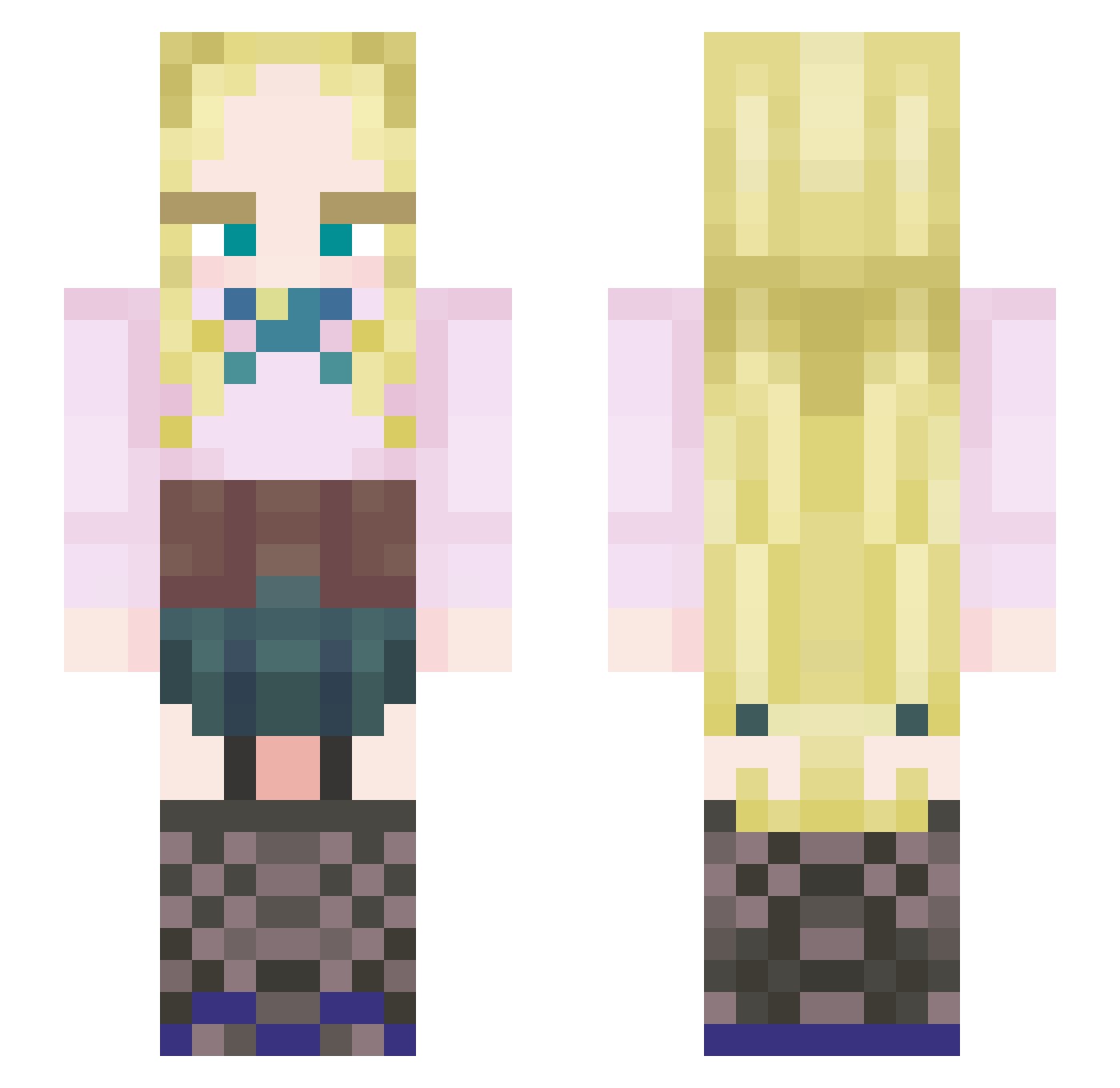 Crkrv_ Minecraft skin, front and back view