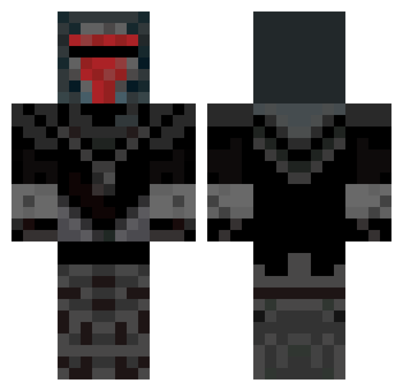 Rensjasper Minecraft skin, front and back view