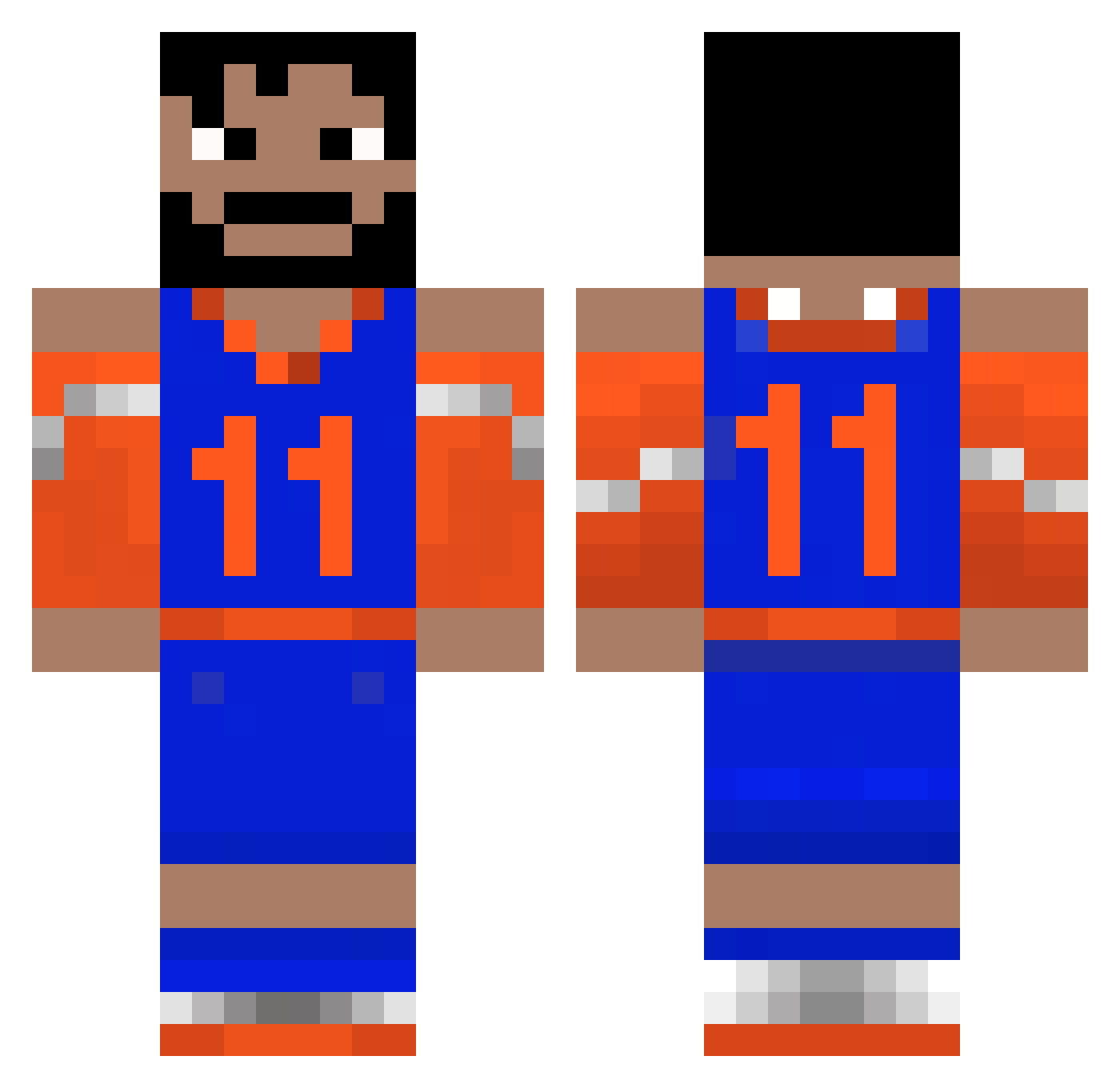 krisi1007 Minecraft skin, front and back view