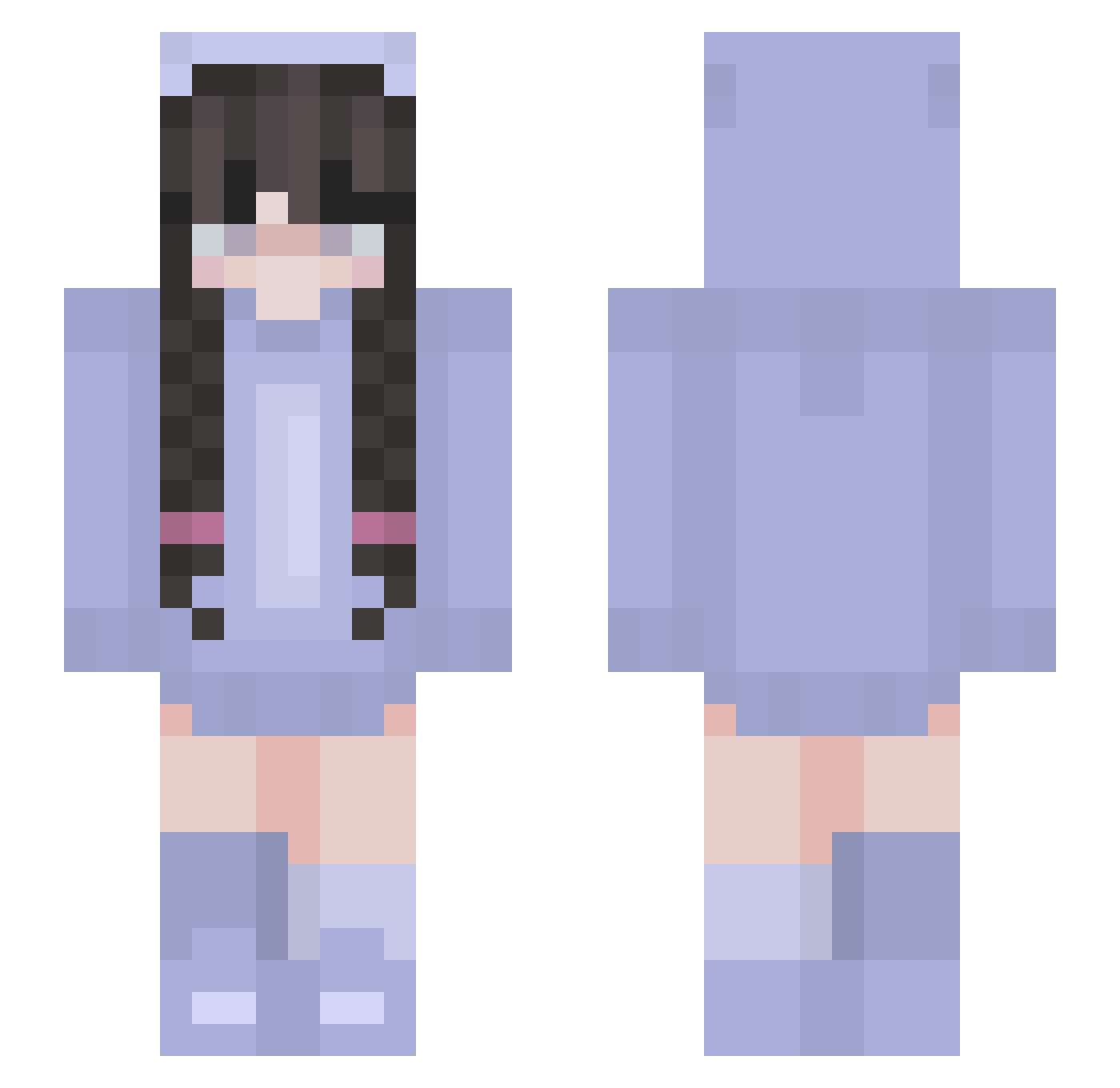 nxdxne_6 Minecraft skin, front and back view