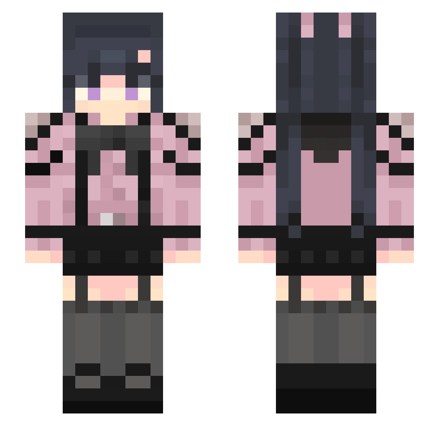 HugoGallagher14 Minecraft skin, front and back view